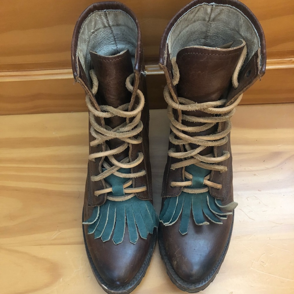 Lace up Freebird leather boots